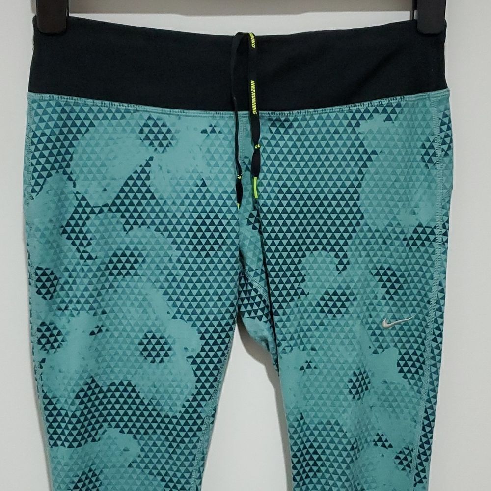 Nike Dri-fit medium teal athletic running leggings